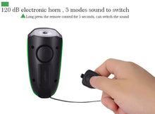 2-in-1 250 Lumen USB-Rechargeable Commuter Bike Light and Horn