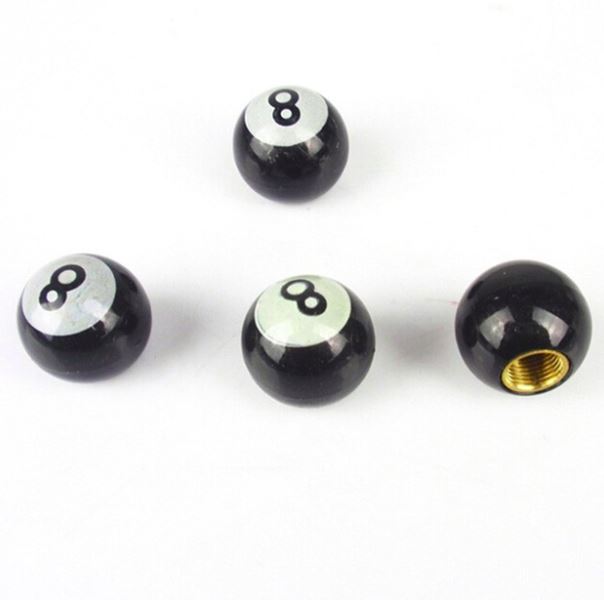Decorative 8-Ball Valve Caps