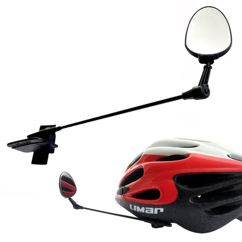 Helmet-Mounted Rear View Mirror