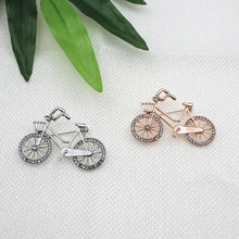 Rhinestone Bicycle Brooch (Rose Gold)