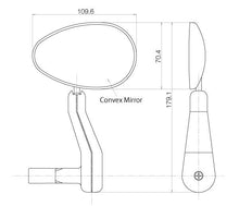 Wide-Angle Bar Mounted Rear View Mirror
