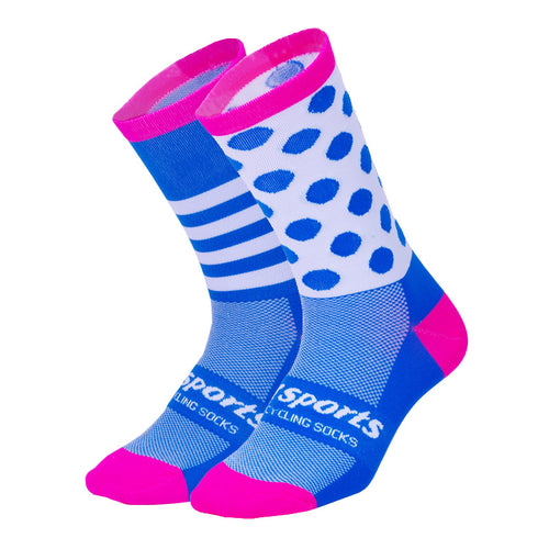 Mismatched Cycling Socks (Blue Rose DH13)