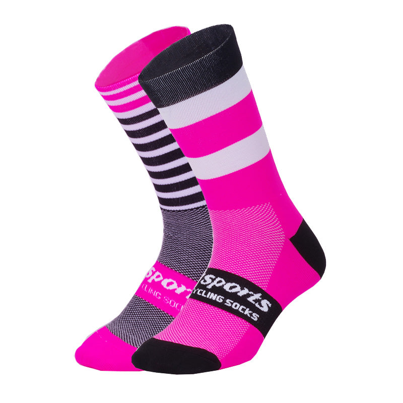 Mismatched Cycling Socks (Rose Black DH12)