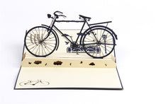 3-D Popup Vintage Bike Card