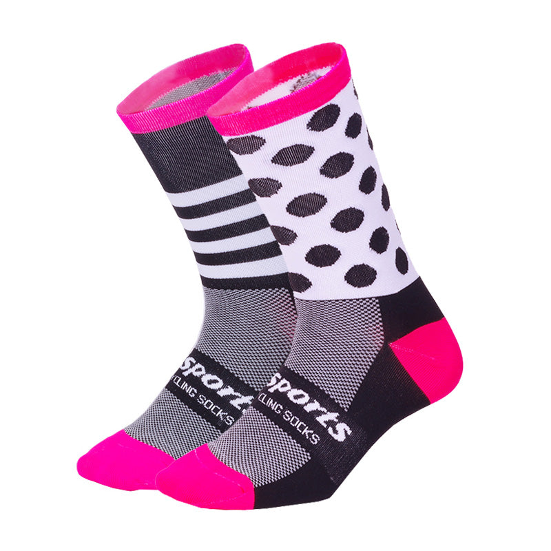 Mismatched Cycling Socks (Black Rose DH13)