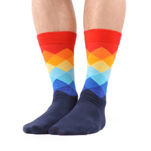 Assorted Calf-Length Diamond Cycling Socks (5 pair)