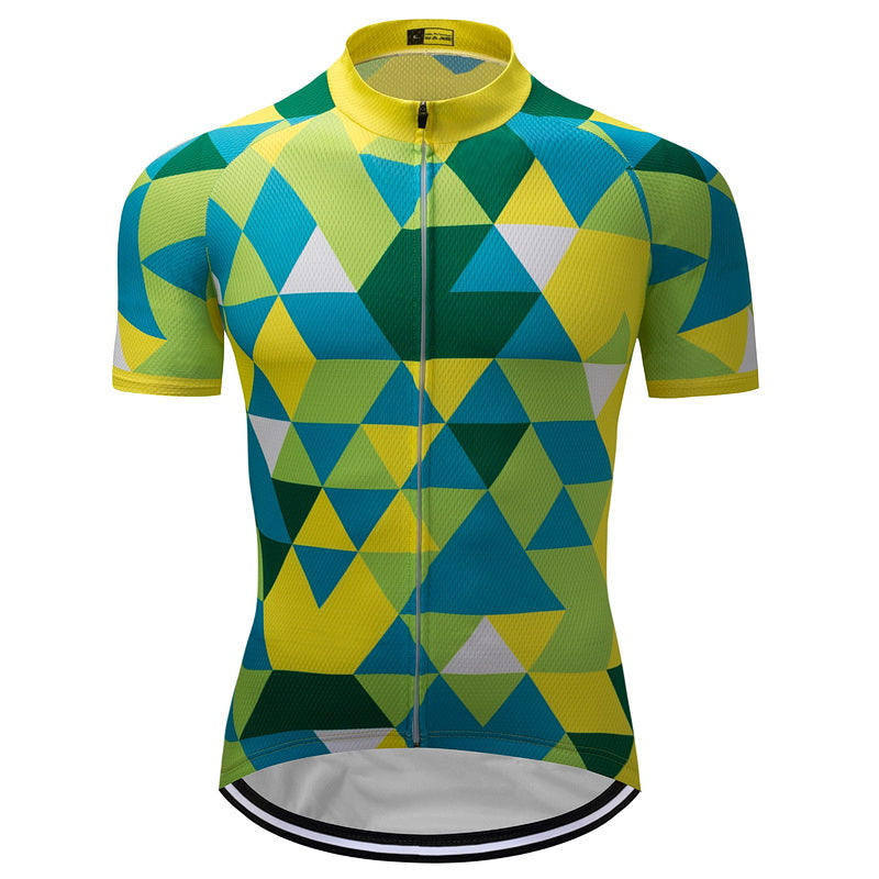 Men's Kaleidoscope Cycling Jersey (Yellow)
