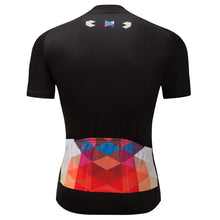 Men's Kaleidoscope Cycling Jersey (Orange/Black)