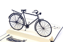 3-D Popup Vintage Bike Card