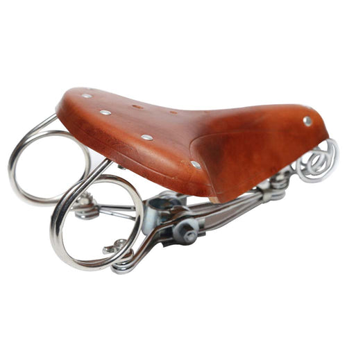 Retro 3-Spring Leather Saddle