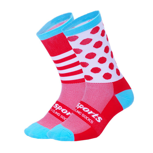 Mismatched Cycling Socks (Red Blue DH13)