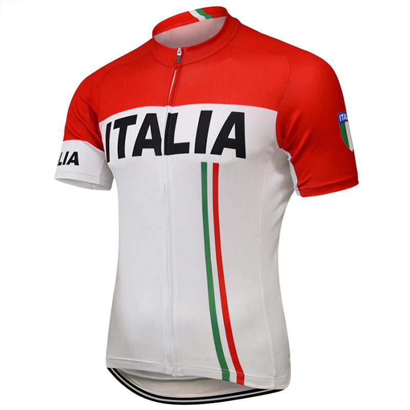 Men's Italia Pro Cycling Jersey (White)