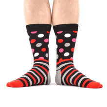 Assorted Calf-Length Polka Dot Cycling Socks (5 pair)