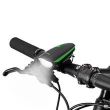 2-in-1 250 Lumen USB-Rechargeable Commuter Bike Light and Horn