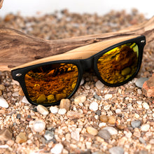Polarized Vintage Sunglasses with Bamboo Sides