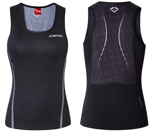 Women's Santic Sleeveless Top (Black)