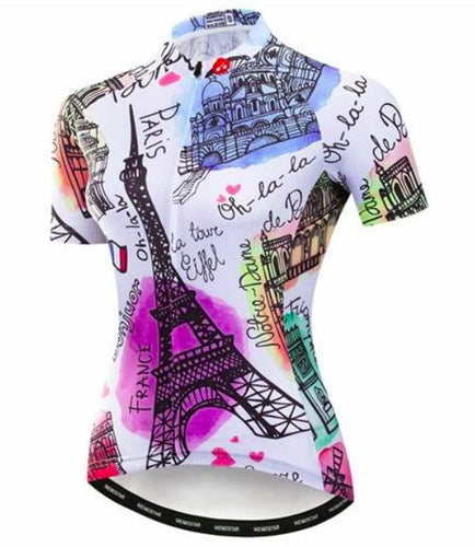 Women's Cycling Jersey (France Colorful)