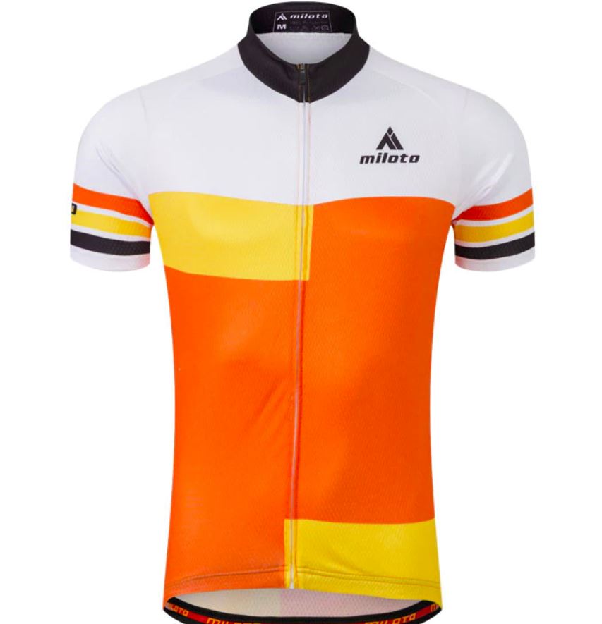 Men's Miloto Race Fit Jersey (Orange/Black)