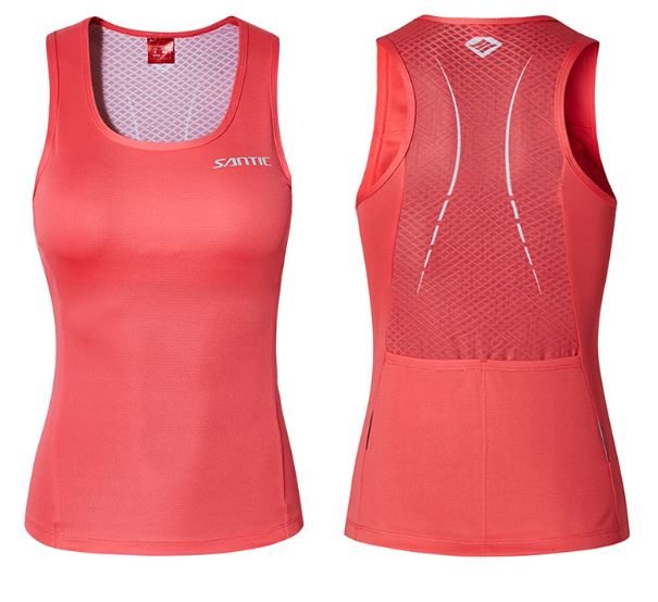 Women's Santic Sleeveless Top (Red)