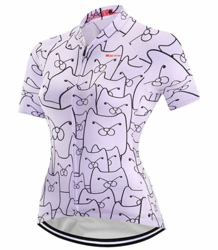 Women's Cycling Jersey (Cool Catz White)