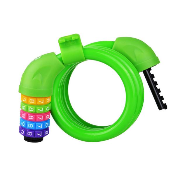Password-Style Flex Weave Cable Lock (Green Multi)