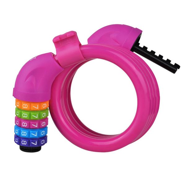 Password-Style Flex Weave Cable Lock (Pink Multi)