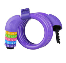 Password-Style Flex Weave Cable Lock (Purple Multi)