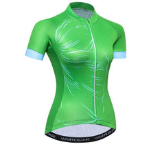 Women's Cycling Jersey (Green Petal)