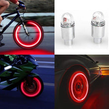 Neon Strobe Tire Valve Cap Lights