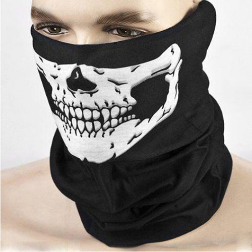 Black Skull Neck and Face Mask