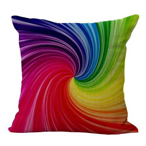 Throw Pillow Cover (Candy Swirl)