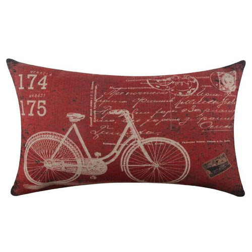 Decorative Bicycle Pillow Cover