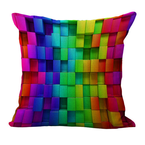 Throw Pillow Cover (Mini Blocks)