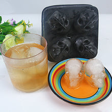 3D Skull Flexible Silicone Ice Cube Mold Tray