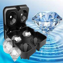 Diamond-Shaped Ice Cube Tray Silicone Easy Release