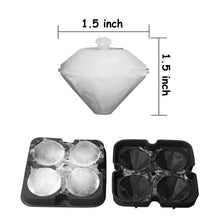 Diamond-Shaped Ice Cube Tray Silicone Easy Release
