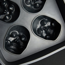 3D Skull Flexible Silicone Ice Cube Mold Tray