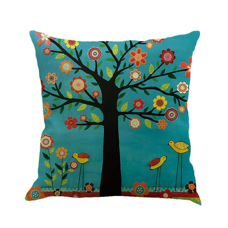 Treescape Throw Pillow Cover