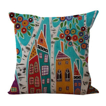European Village Throw Pillow Cover
