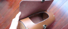 Leather Vintage Barrel-Style Saddle Bag