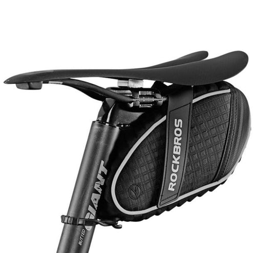 Reflective Saddle Bag (Black)