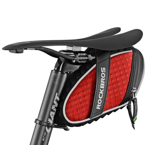 Reflective Saddle Bag (Red)