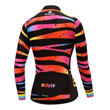 Women's Long-Sleeve Miloto Cycling Jersey (Stripes)
