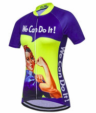 Women's Retro We-Can-Do-It Cycling Jersey (Classic)